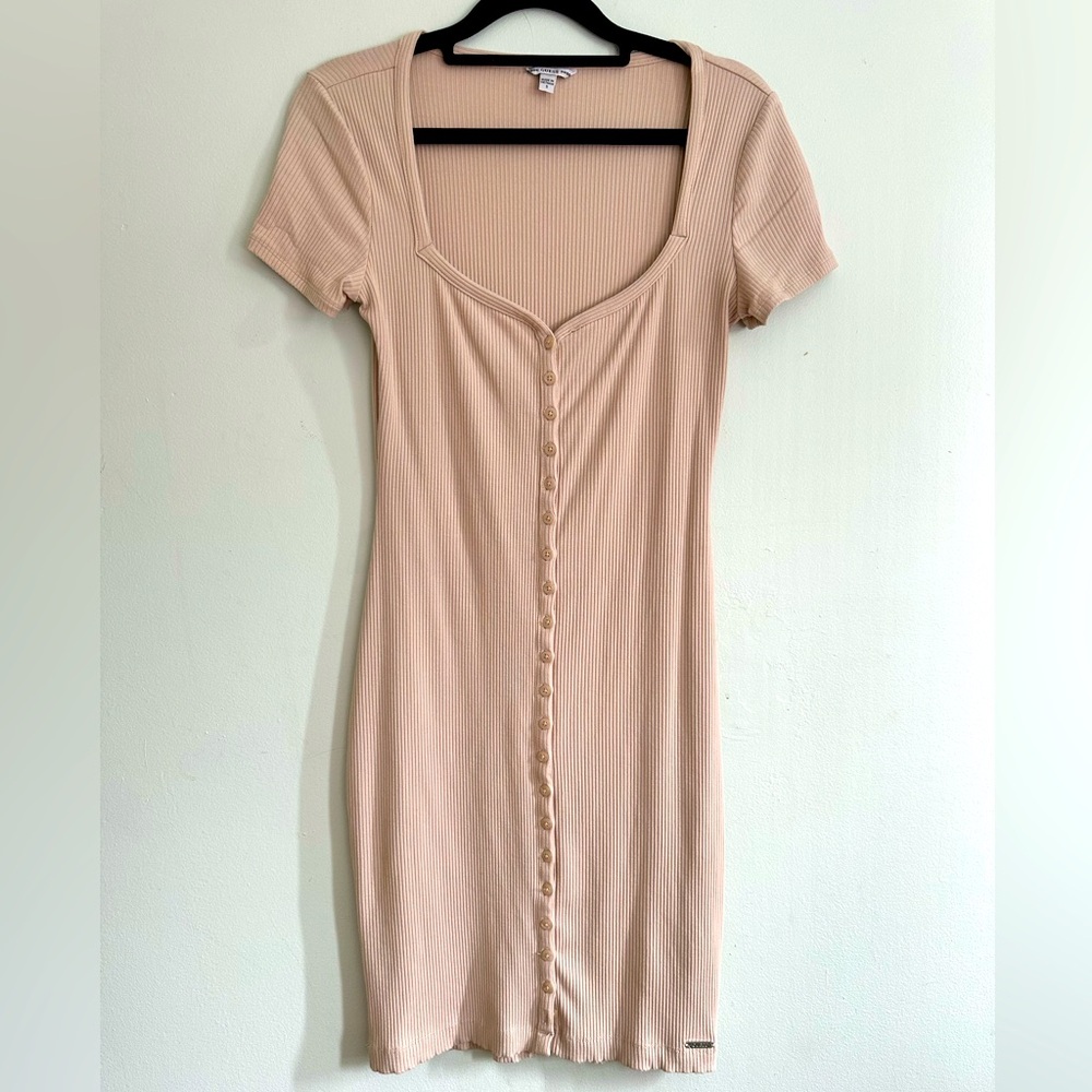 Guess Size Small - Beige Ribbed Dress